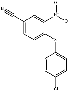 4-[(4-CHLOROPHENYL)SULFANYL]-3-NITROBENZENECARBONITRILE Structure