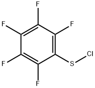 ペンタフルオロフェニルスルフェニルクロリド 化学構造式