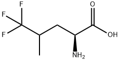 5,5,5-三氟-DL-亮氨酸 结构式