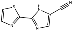 1H-Imidazole-4-carbonitrile,  2-(2-thiazolyl)-  (9CI) Structure