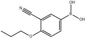 3-CYANO-4-PROPYLOXYPHENYLBORONIC ACID Structure