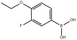 4-エトキシ-3-フルオロフェニルボロン酸 化学構造式