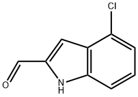 4-クロロ-1H-インドール-2-カルブアルデヒド 化学構造式