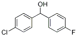 (4-クロロフェニル)(4-フルオロフェニル)メタノール 化学構造式