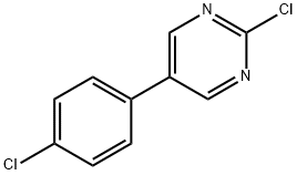 2-CHLORO-5-(4-CHLOROPHENYL)PYRIMIDINE Structure