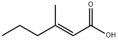 3-METHYL-2-HEXENOIC ACID Structure