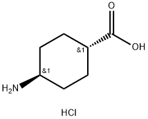 TRANS-4-アミノシクロヘキサンカルボン酸塩酸塩 化学構造式