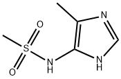 Methanesulfonamide,  N-(5-methyl-1H-imidazol-4-yl)-  (9CI) 化学構造式