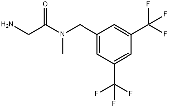 N1-[3,5-双(三氟甲基)苄基]-N1-甲基甘氨酰胺 结构式
