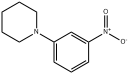 1-ピペリジノ-3-ニトロベンゼン 化学構造式