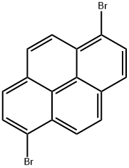 1,6-ジブロモピレン 化学構造式