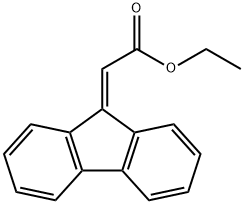 9-亚芴基乙酸酯乙酯 结构式