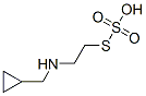 Thiosulfuric acid hydrogen S-[2-[(cyclopropylmethyl)amino]ethyl] ester Structure
