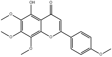 2-(4-メトキシフェニル)-5-ヒドロキシ-6,7,8-トリメトキシ-4H-1-ベンゾピラン-4-オン