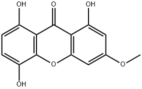 雏菊叶龙胆酮, 2798-25-6, 结构式
