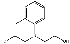 2,2'-(o-トリルイミノ)ジエタノール 化学構造式