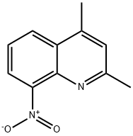 8-Nitro-2,4-dimethylquinoline Struktur