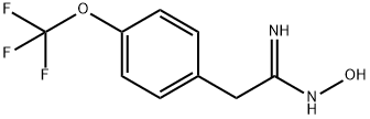 BENZENEETHANIMIDAMIDE,N-HYDROXY-4-(TRIFLUOROMETHOXY)- Structure