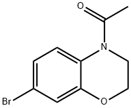 4-乙酰基-7-溴-3,4-二氢-2H-1,4-苯并恶嗪, 280142-79-2, 结构式