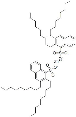zinc bis(dinonylnaphthalenesulphonate) Structure