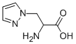 (±)-alpha-amino-1H-pyrazole-1-propionic acid Structure