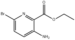 3-AMINO-6-BROMOPYRIDINE-2-CARBOXYLIC ACID ETHYL ESTER Structure