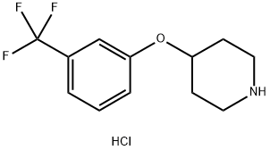 4-[3-(トリフルオロメチル)フェノキシ]ピペリジン塩酸塩 化学構造式
