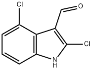 2,4-Dichloro-1H-indole-3-carbaldehyde Structure