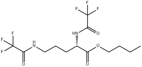 N2,N5-ビス(トリフルオロアセチル)-L-オルニチンブチル 化学構造式