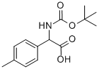 TERT-BUTOXYCARBONYLAMINO-P-TOLYL-ACETIC ACID|2-((叔丁氧羰基)氨基)-2-(对甲苯基)乙酸