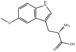 rac-(αR*)-5-メトキシ-α-アミノ-1H-インドール-3-プロパン酸 化学構造式