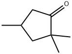 2,2,4-トリメチルシクロペンタノン 化学構造式