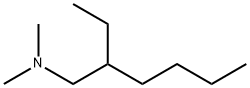 N,N-ジメチル-2-エチルヘキサン-1-アミン 化学構造式