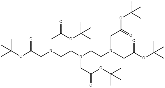 2-オキソ-2-tert-ブトキシエチルビス[2-[ビス(2-オキソ-2-tert-ブトキシエチル)アミノ]エチル]アミン 化学構造式