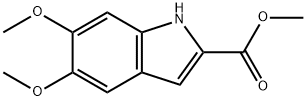 5,6-ジメトキシ-1H-インドール-2-カルボン酸メチル 化学構造式