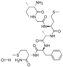 L-Methioninamide, L-alanyl-L-phenylalanyl-L- isoleucylglycyl-L-methionyl-, monohydrochloride 结构式