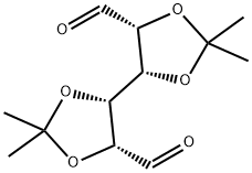 L-manno-Hexodialdose, 2,3:4,5-bis-O-(1-methylethylidene)- Structure