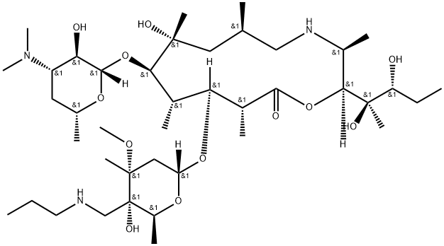托拉菌素 B, 280755-12-6, 结构式