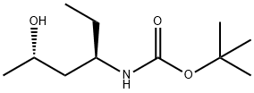 Carbamic acid, [(1R,3S)-1-ethyl-3-hydroxybutyl]-, 1,1-dimethylethyl ester (9CI) Struktur
