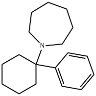 1-(1-phenylcyclohexyl)hexamethyleneimine 结构式