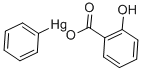 フェニル水銀(II)2-ヒドロキシベンゾアート 化学構造式