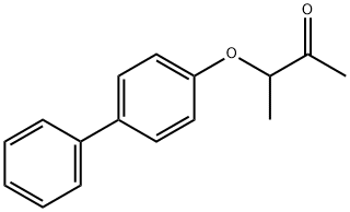 3-(ビフェニル-4-イルオキシ)ブタン-2-オン 化学構造式