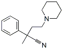 α-メチル-α-フェニル-1-ピペリジンブタンニトリル 化学構造式