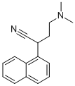 1-NAPHTHALENEACETONITRILE, alpha-(2-(DIMETHYLAMINO)ETHYL)- Structure