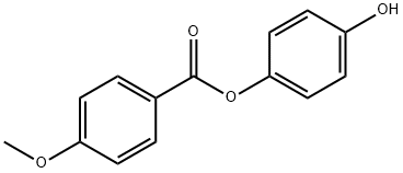 4-メトキシ安息香酸4-ヒドロキシフェニル 化学構造式