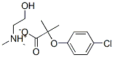 (2-hydroxyethyl)dimethylammonium 2-(4-chlorophenoxy)-2-methylpropionate Structure