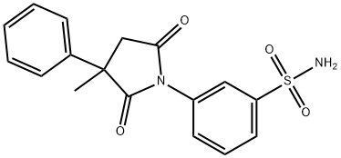 Benzenesulfonamide, 3-(2,5-dioxo-3-methyl-3-phenyl-1-pyrrolidinyl)- Structure