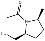 2-Pyrrolidinemethanol, 1-acetyl-5-methyl-, cis- (8CI) Structure