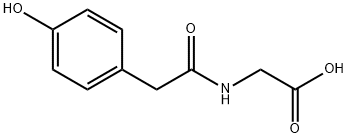 2-[2-(4-羟基苯基)乙酰氨基]乙酸, 28116-23-6, 结构式