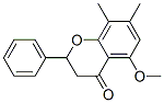 2,3-dihydro-5-methoxy-7,8-dimethyl-2-phenyl-4H-1-benzopyran-4-one 结构式